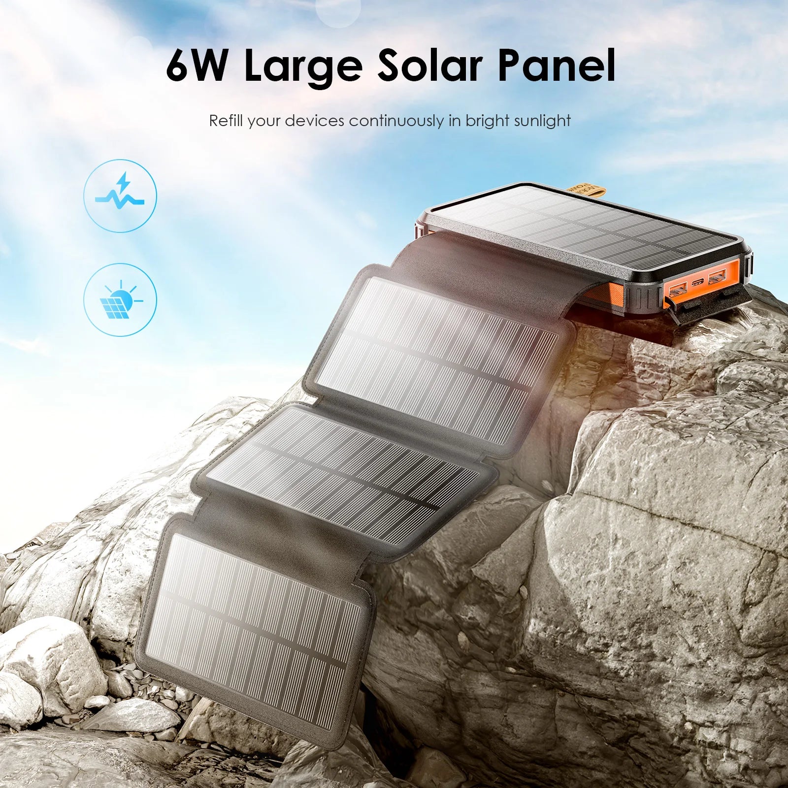 Batterie externe solaire 
