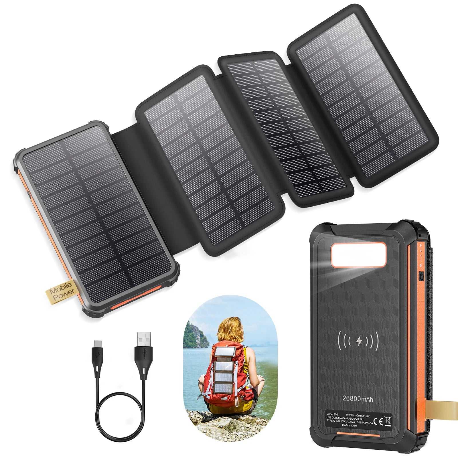 Batterie externe solaire 