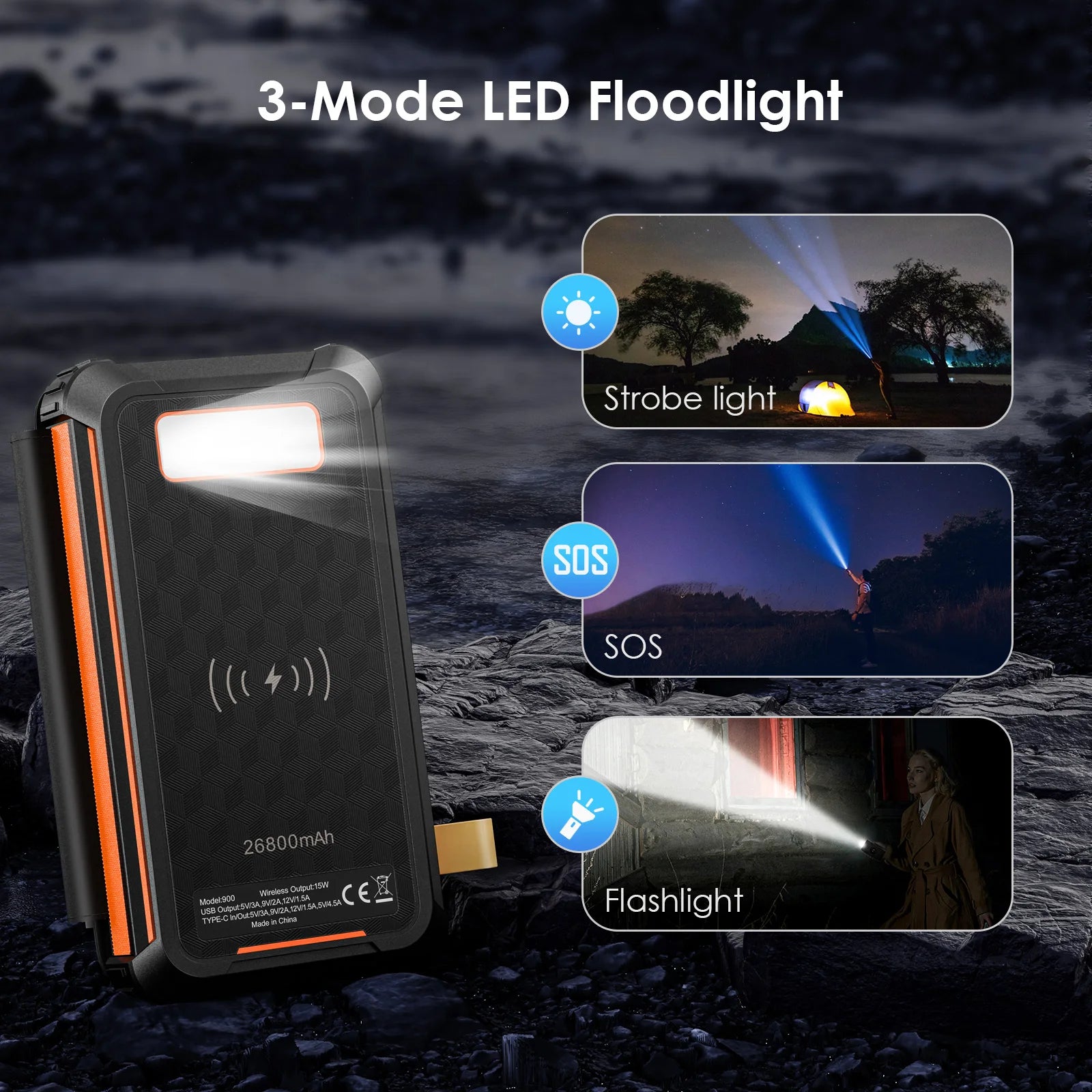 Batterie externe solaire 